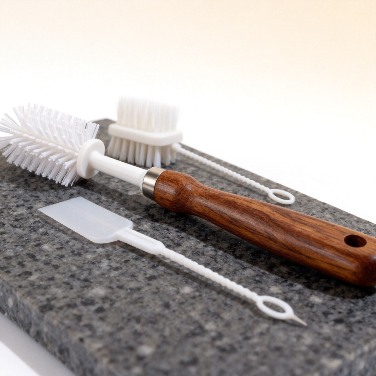 🧽 Natural Cleaning Ritual — Premium Wooden Handle Brush Set Designed for a More Beautiful Home