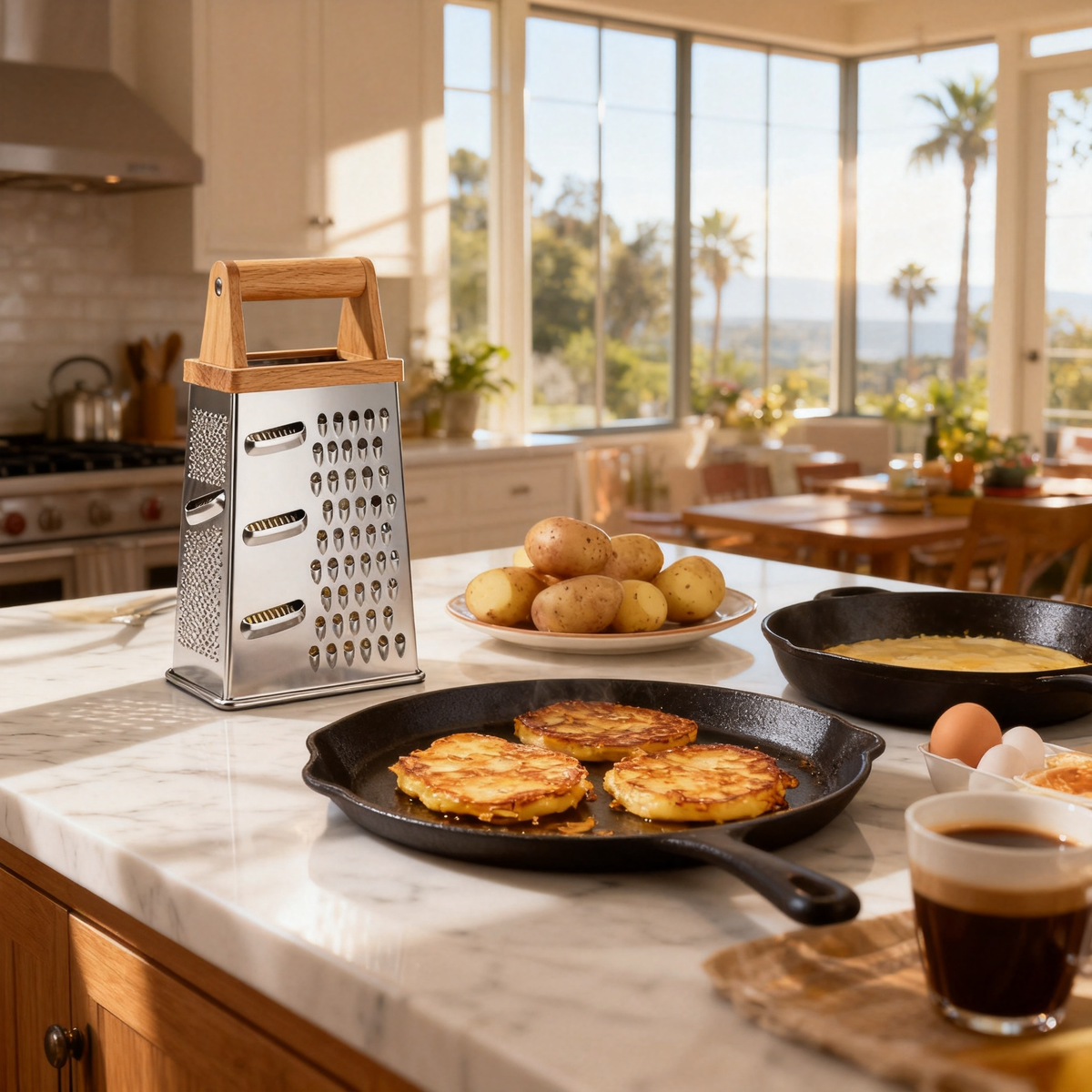 ✅ 🧀 Stainless Steel Multi-Function Grater — Versatile Kitchen Tool For Effortless Food Preparation