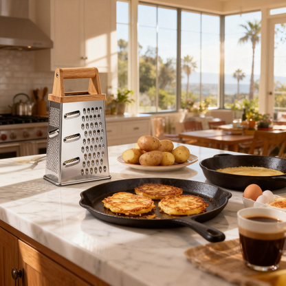 ✅ 🧀 Stainless Steel Multi-Function Grater — Versatile Kitchen Tool For Effortless Food Preparation