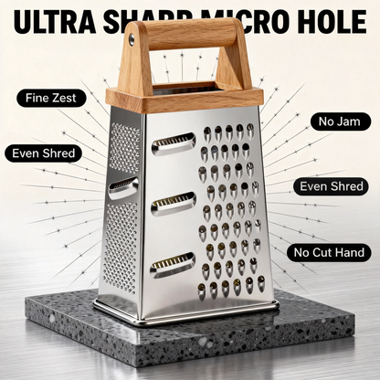 ✅ 🧀 Stainless Steel Multi-Function Grater — Versatile Kitchen Tool For Effortless Food Preparation