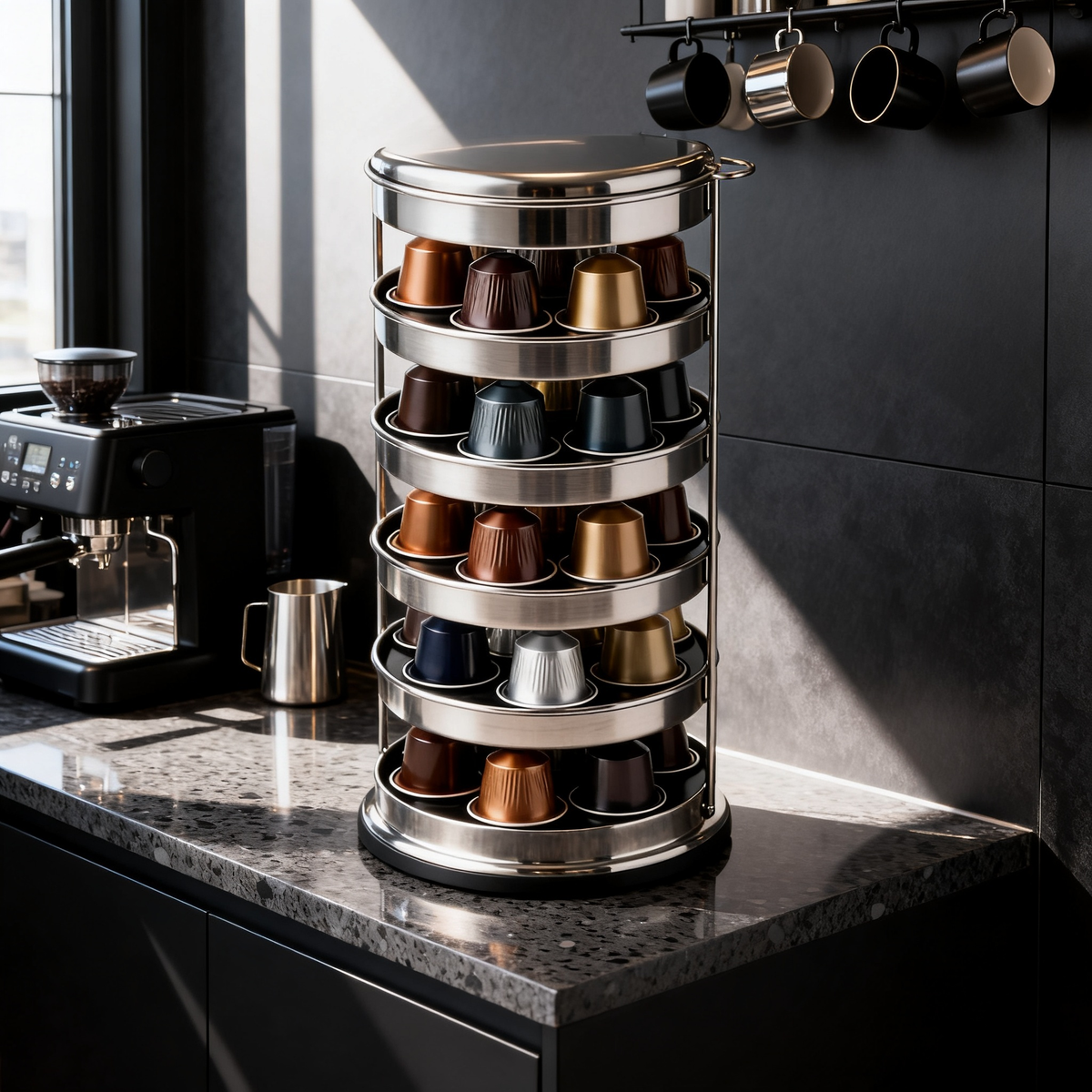 ☕ Elevate Your Coffee Corner — A Premium Capsule Organizer Crafted for Elegant Everyday Moments