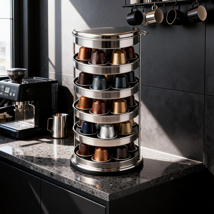 ☕ Elevate Your Coffee Corner — A Premium Capsule Organizer Crafted for Elegant Everyday Moments