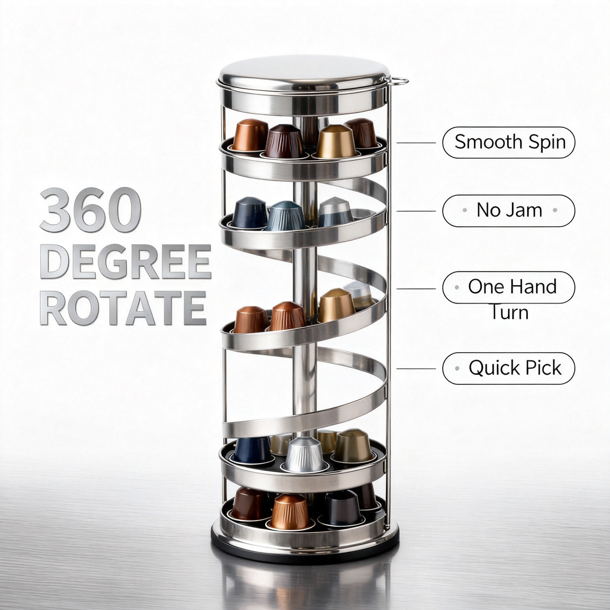 ☕ Elevate Your Coffee Corner — A Premium Capsule Organizer Crafted for Elegant Everyday Moments