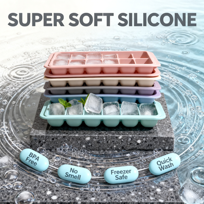🧊 Smart Freeze, Elegant Storage — Stackable Ice Cube Trays Designed for Modern Kitchen Living