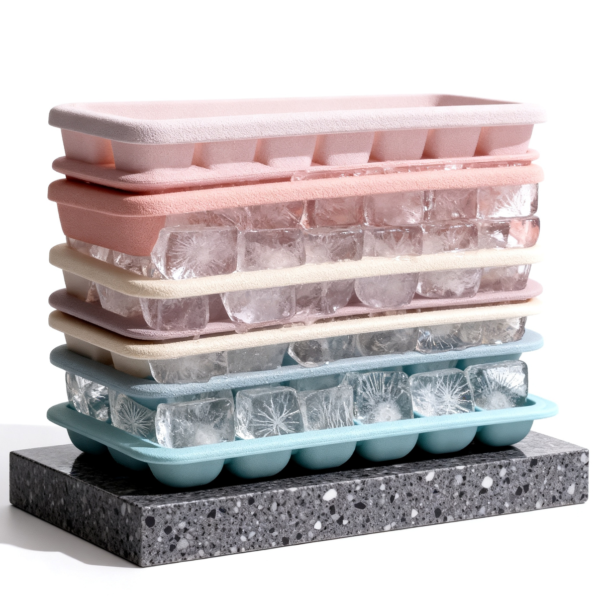 🧊 Smart Freeze, Elegant Storage — Stackable Ice Cube Trays Designed for Modern Kitchen Living
