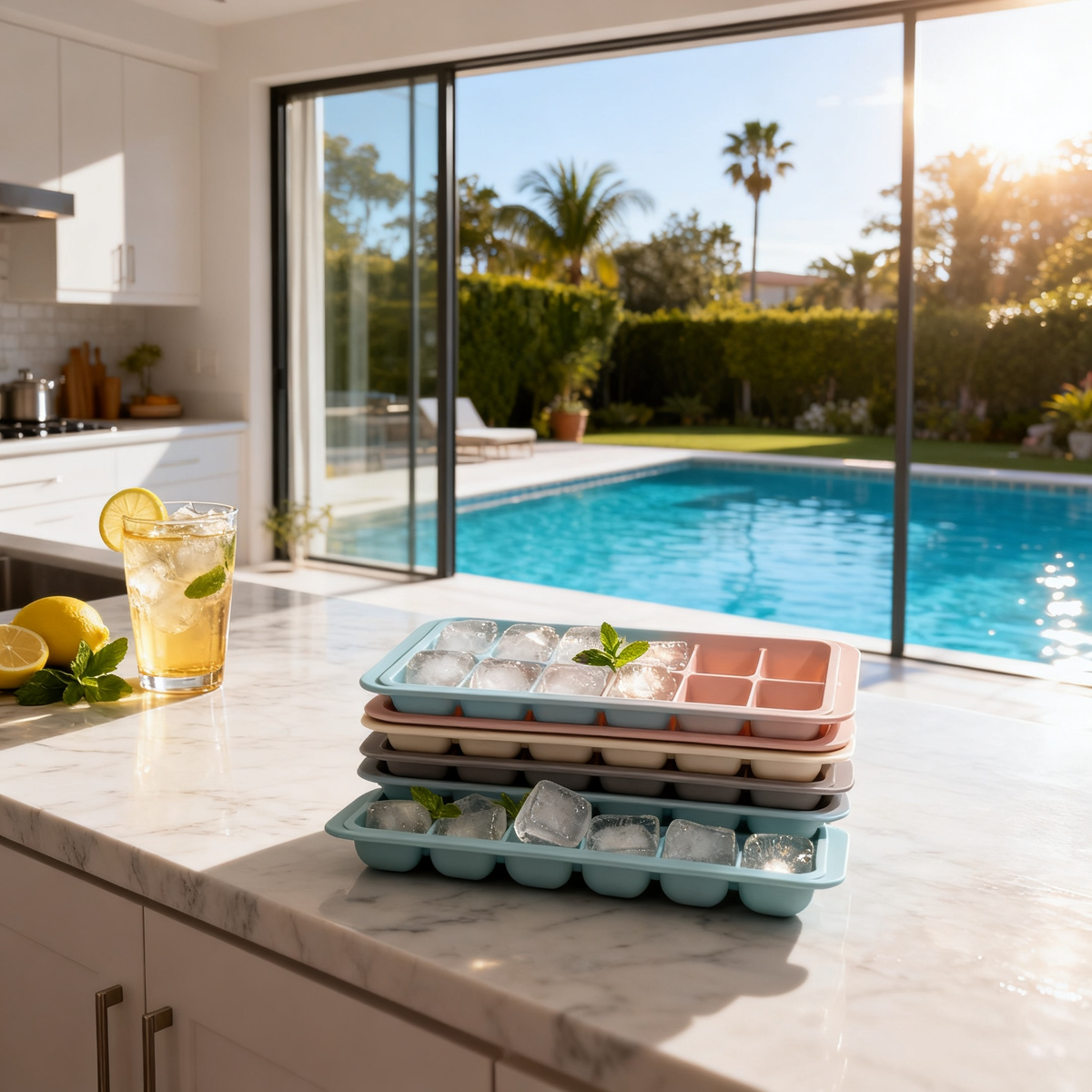 🧊 Smart Freeze, Elegant Storage — Stackable Ice Cube Trays Designed for Modern Kitchen Living