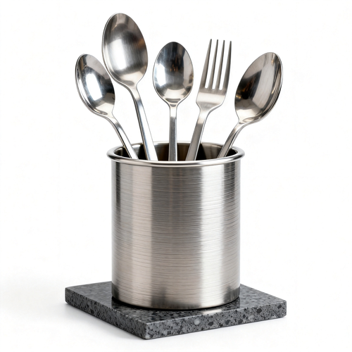 🍴 Timeless Kitchen Elegance — Premium Stainless Steel Utensil Holder Designed for Organized Culinary Spaces