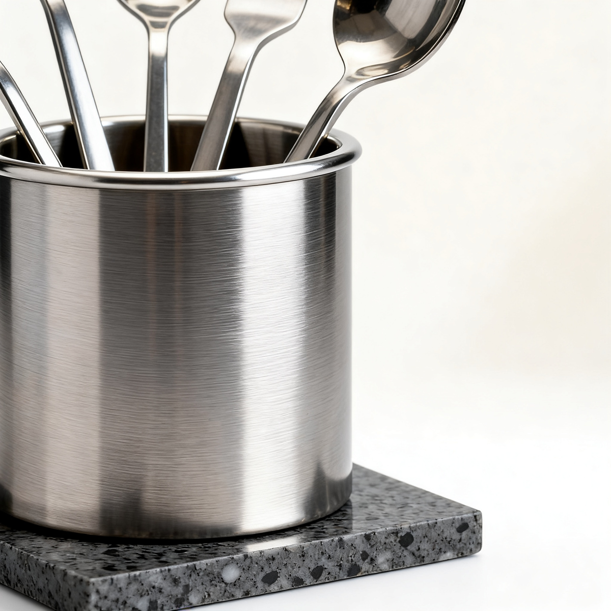 🍴 Timeless Kitchen Elegance — Premium Stainless Steel Utensil Holder Designed for Organized Culinary Spaces