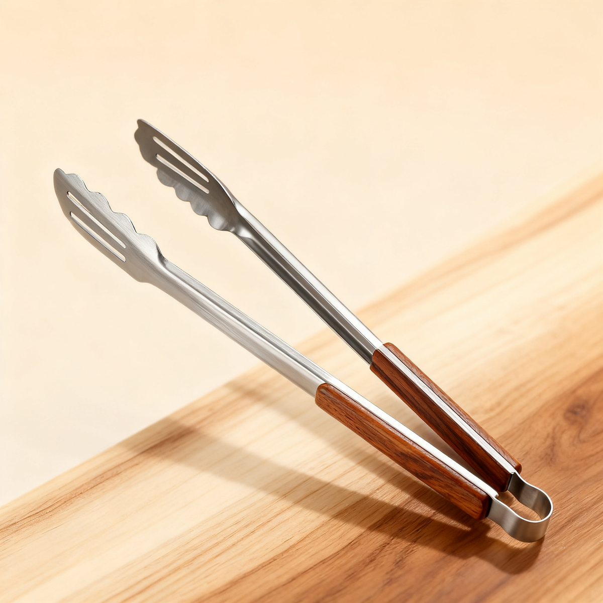🔥 Crafted Culinary Moments — Premium Wooden Handle Kitchen Tongs Designed for Precision Cooking
