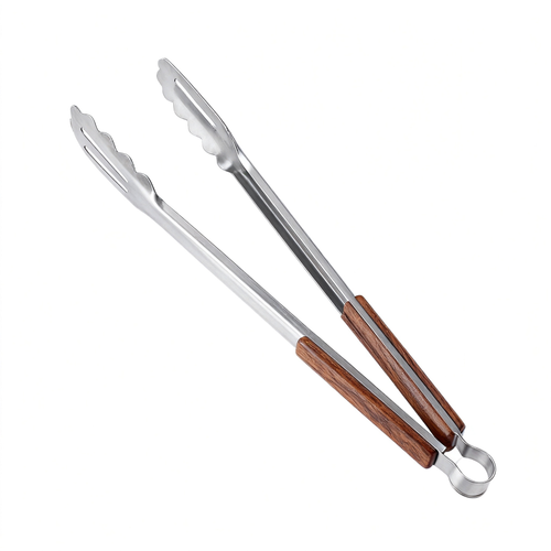 🔥 Crafted Culinary Moments — Premium Wooden Handle Kitchen Tongs Designed for Precision Cooking