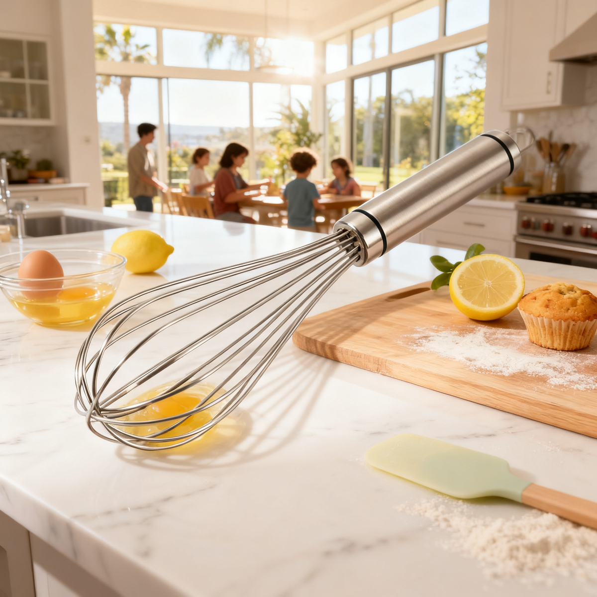 🥄 Whisking Perfection — Premium Stainless Steel Balloon Whisk Designed for Effortless Culinary Creativity