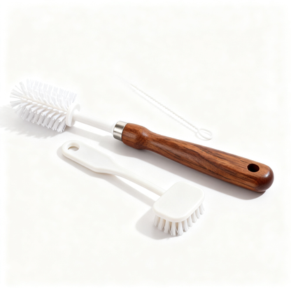 🧽 Natural Cleaning Ritual — Premium Wooden Handle Brush Set Designed for a More Beautiful Home