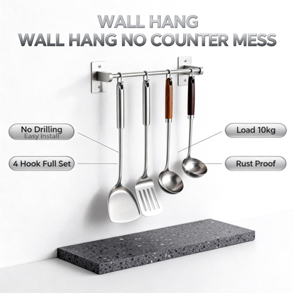 🔪 Smart Wall Storage System — Premium Kitchen Organizer Designed to Maximize Space and Elevate Your Cooking Experience