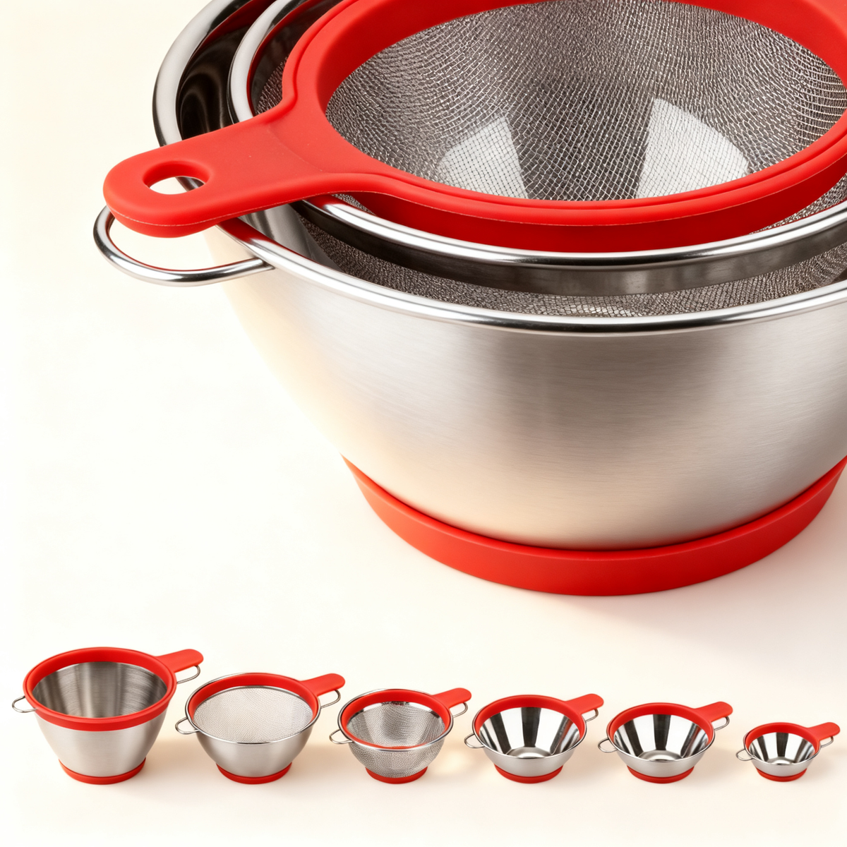 ✨ 304 Stainless Steel Kitchen Strainer — Durable Fine Mesh Filter For Everyday Cooking