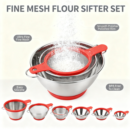 ✨ 304 Stainless Steel Kitchen Strainer — Durable Fine Mesh Filter For Everyday Cooking