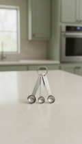 Stainless Steel Measuring Spoons Set, Magnetic Nesting
