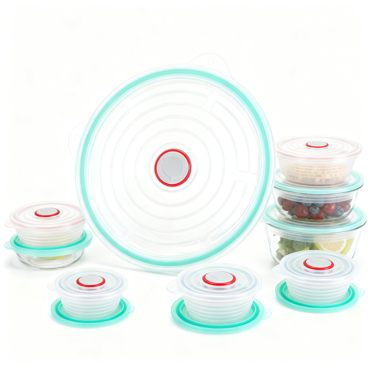 🫧 Reusable Silicone Stretch Lids Set — Fresh Food Storage Solution For A Cleaner Kitchen