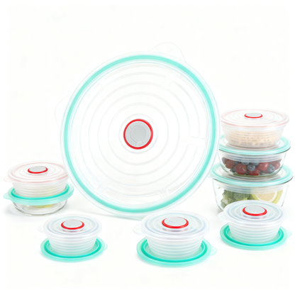 🫧 Reusable Silicone Stretch Lids Set — Fresh Food Storage Solution For A Cleaner Kitchen