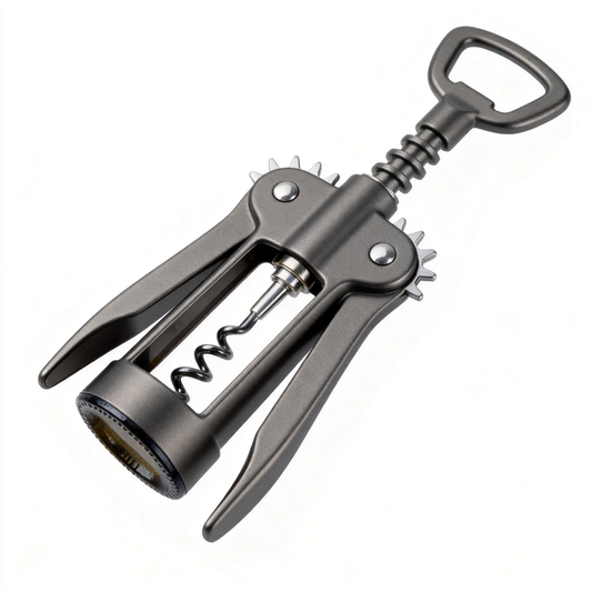 🍷 Spiral Wine Opener With Smooth Cork Removal Design — Elegant Bar & Kitchen Accessory