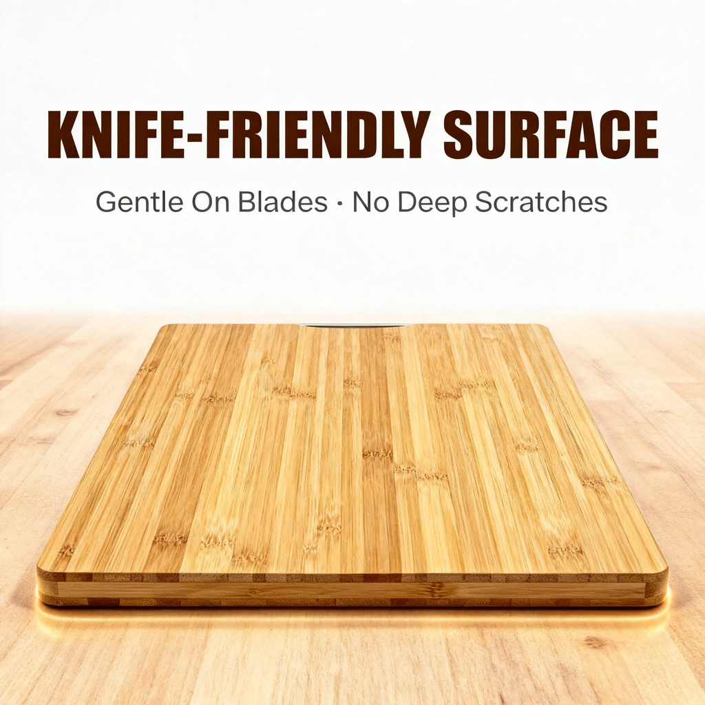 🌿 Premium Bamboo Cutting Board – Natural Kitchen Essential for Chopping, Serving & Everyday Cooking