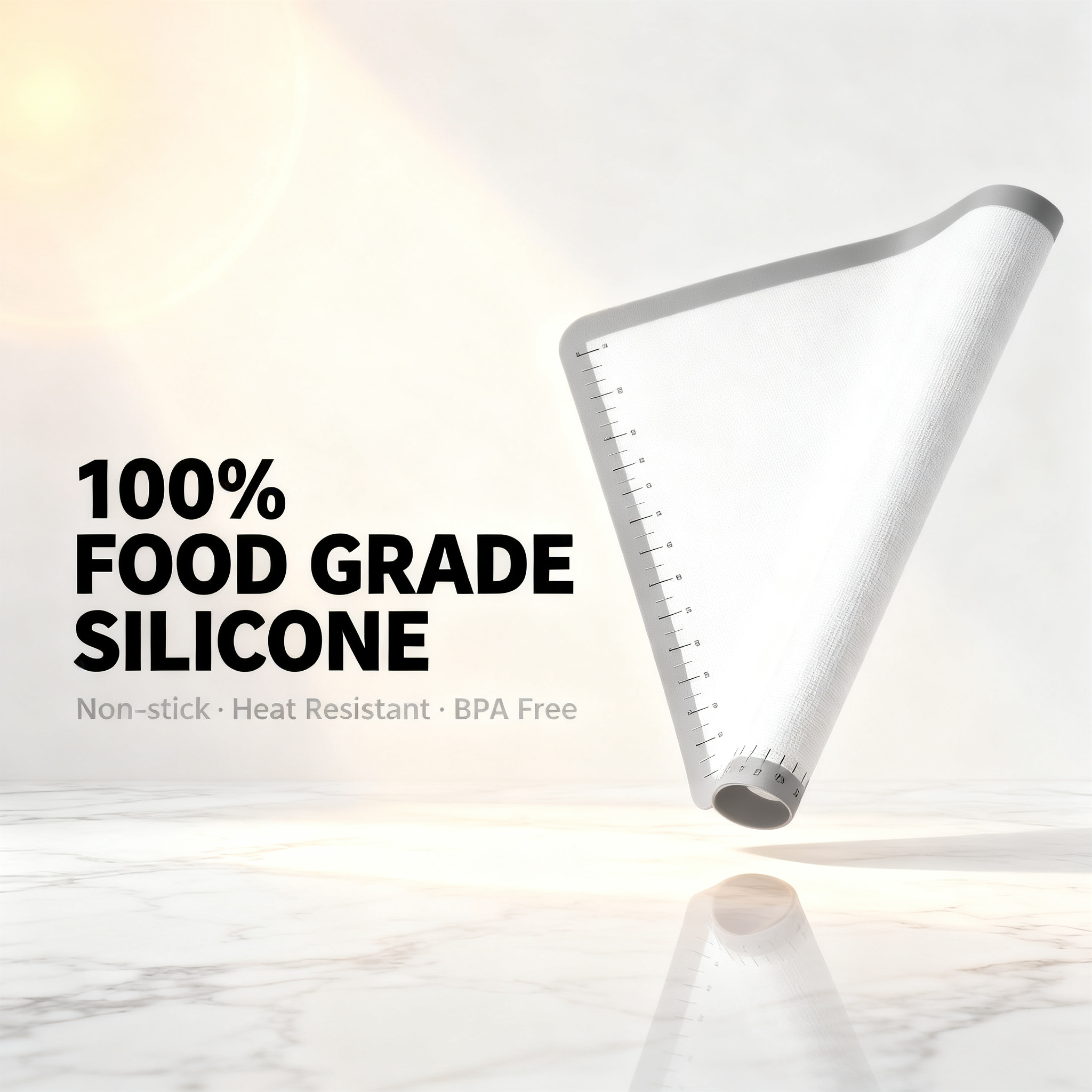 ✨ Multi-Purpose Silicone Pastry Mat – Non-Slip Baking Work Surface with Measurement Guide for Perfect Dough Preparation