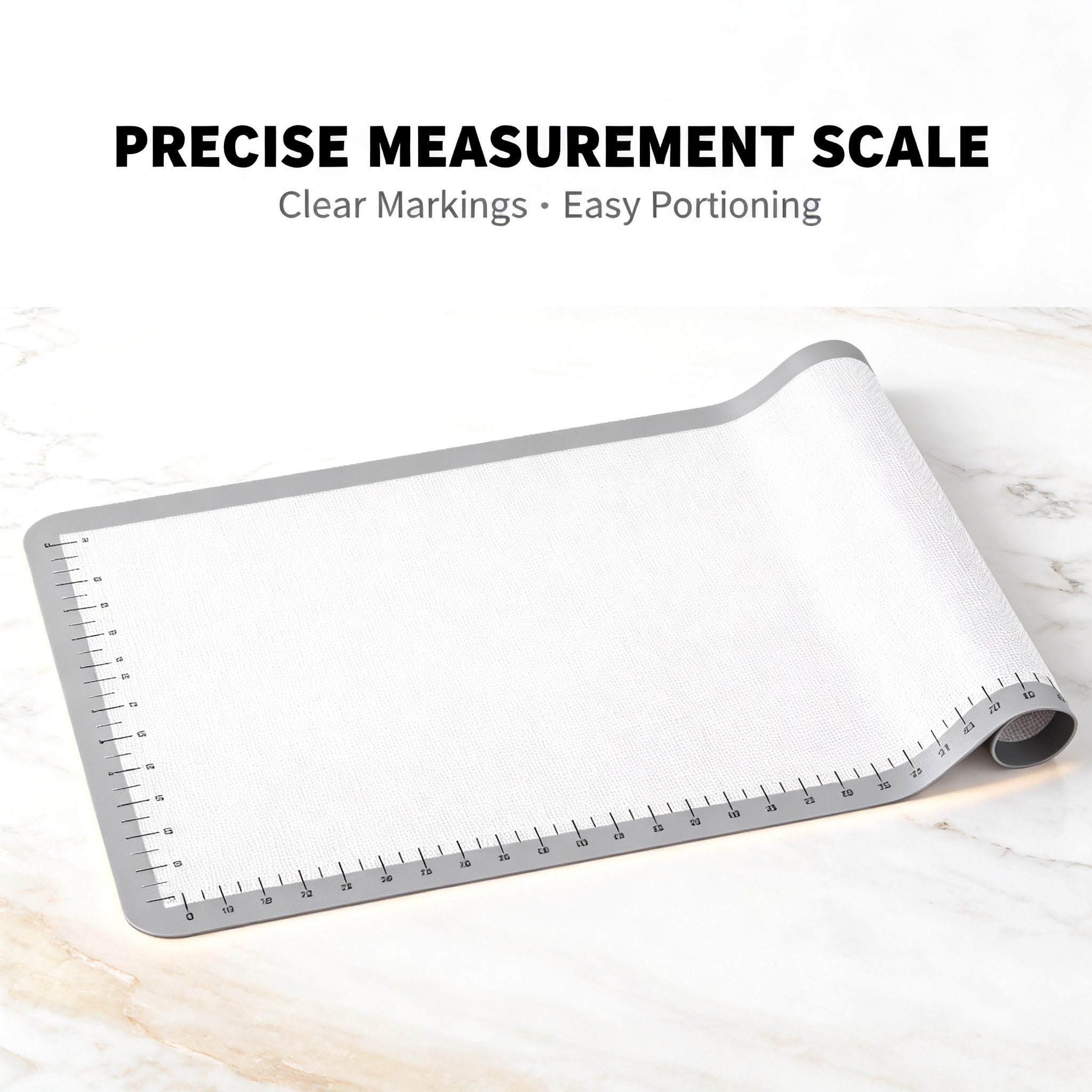 ✨ Multi-Purpose Silicone Pastry Mat – Non-Slip Baking Work Surface with Measurement Guide for Perfect Dough Preparation