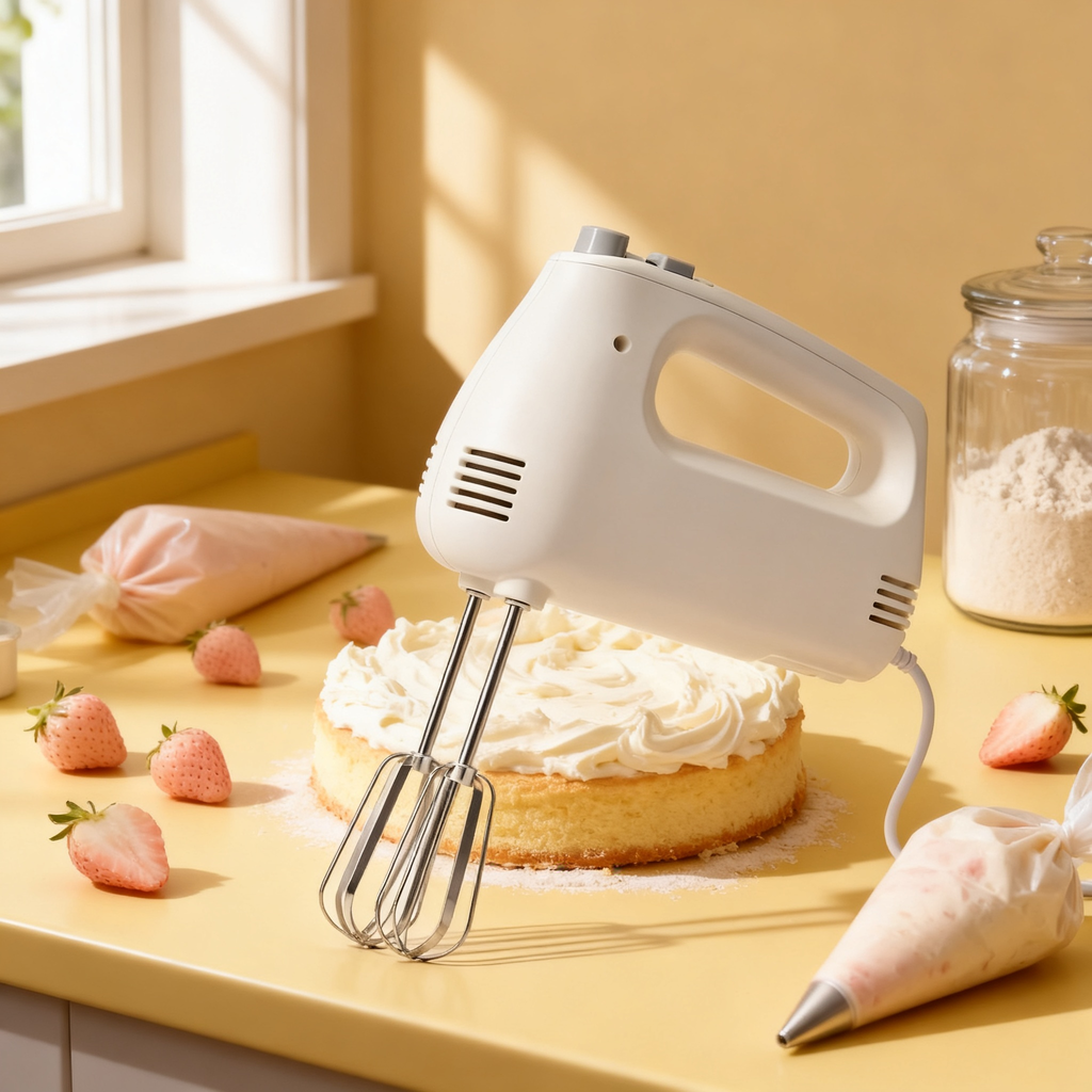 🧁 Smart Handheld Electric Mixer – Effortless Mixing for Better Baking Experiences