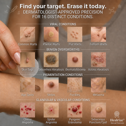 【 💎Last Day Promotion 70% OFF💎】🇺🇸𝐇𝐞𝒂𝒍𝗿𝗶𝙯𝙚®2-in-1 Microneedle & Hydrocolloid Patch| Removes Raised Moles, Acne, Flat Warts & Skin Tags | Helps Improve Wrinkles, Scars & Blemishes | Invisible Patches for Face & Body