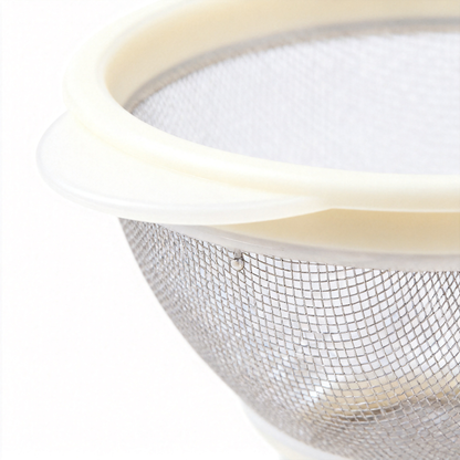 🍜 Multi-Purpose Stainless Steel Strainer Basket – Fine Mesh Filtering Tool for Easy Washing, Draining & Cooking Preparation