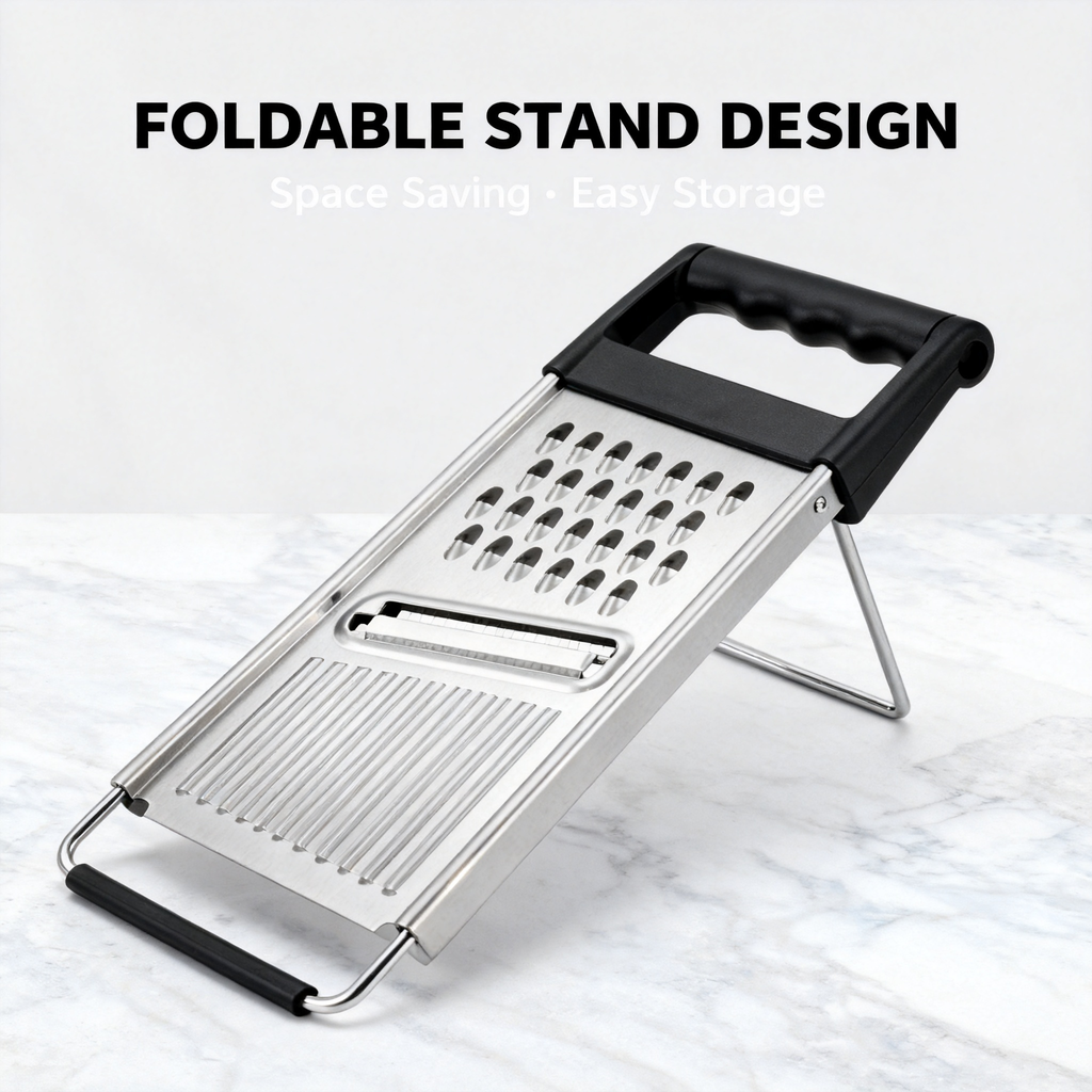 🧀 Multi-Function Stainless Steel Grater & Slicer – The Ultimate Kitchen Tool for Slicing, Shredding & Food Preparation