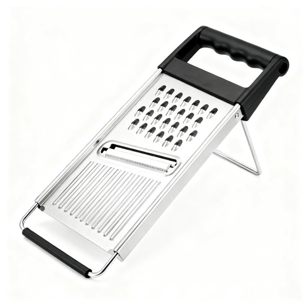🧀 Multi-Function Stainless Steel Grater & Slicer – The Ultimate Kitchen Tool for Slicing, Shredding & Food Preparation