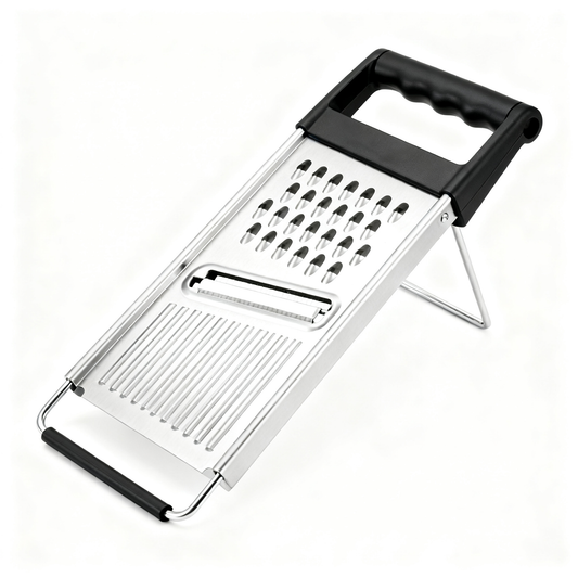 🧀 Multi-Function Stainless Steel Grater & Slicer – The Ultimate Kitchen Tool for Slicing, Shredding & Food Preparation