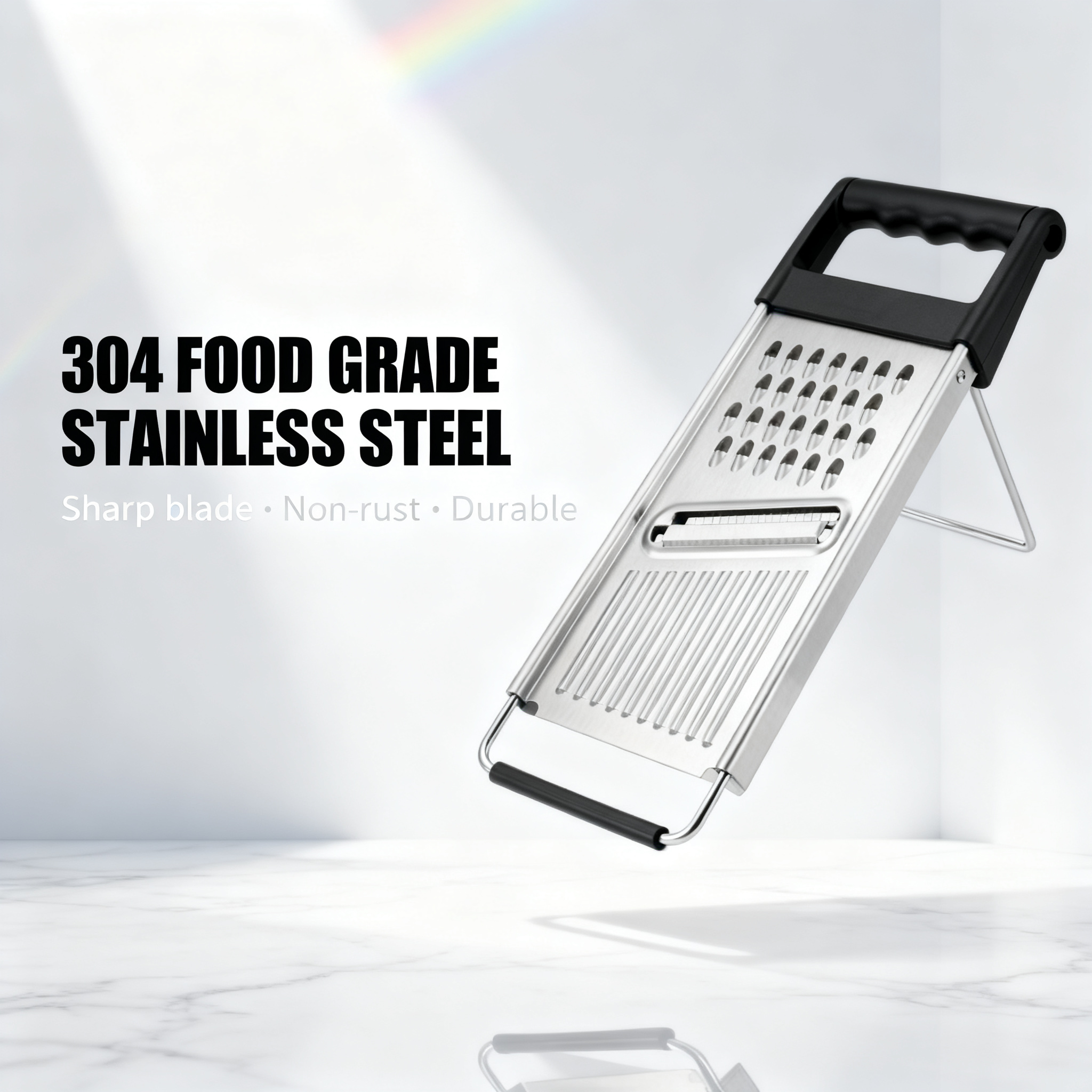 🧀 Multi-Function Stainless Steel Grater & Slicer – The Ultimate Kitchen Tool for Slicing, Shredding & Food Preparation