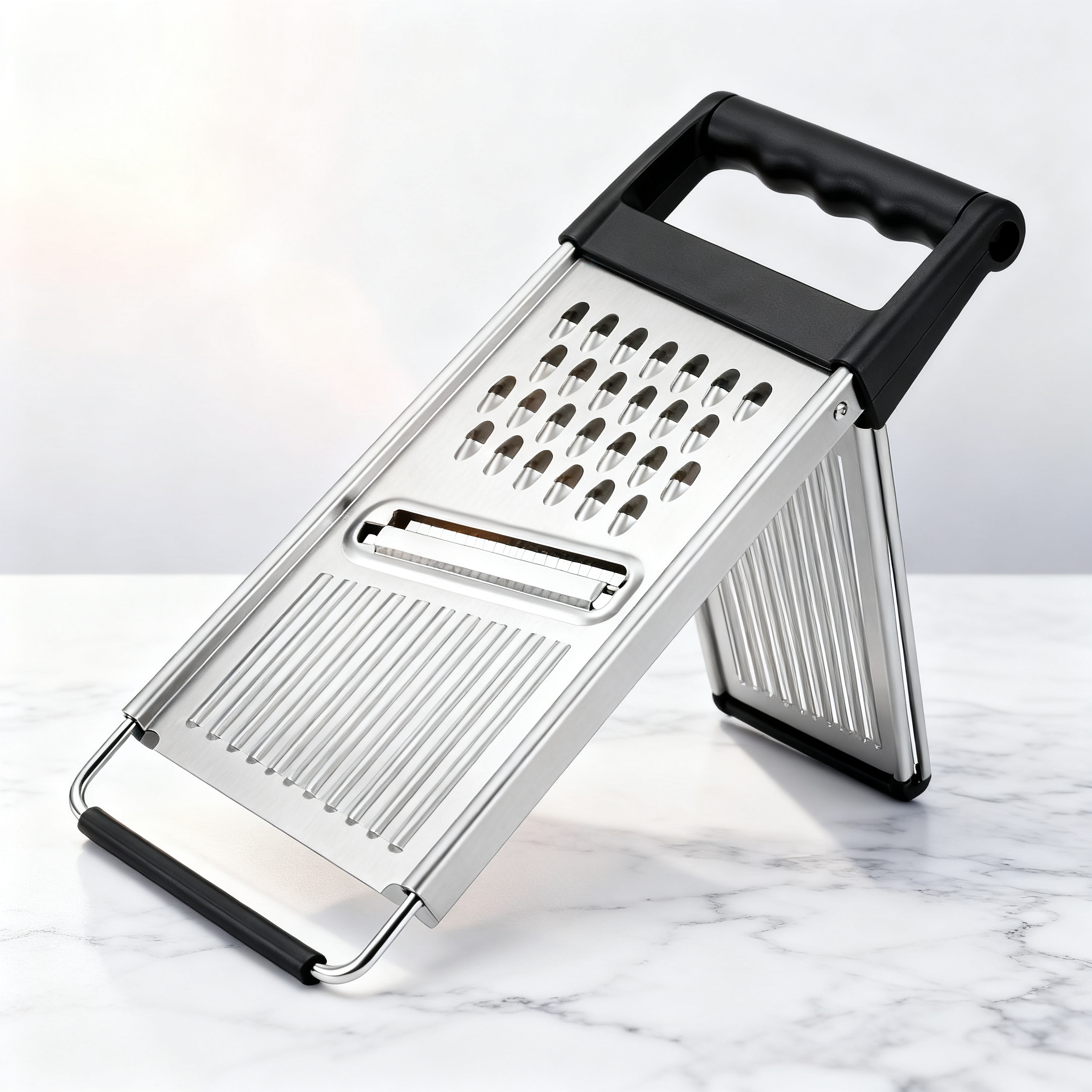 🧀 Multi-Function Stainless Steel Grater & Slicer – The Ultimate Kitchen Tool for Slicing, Shredding & Food Preparation