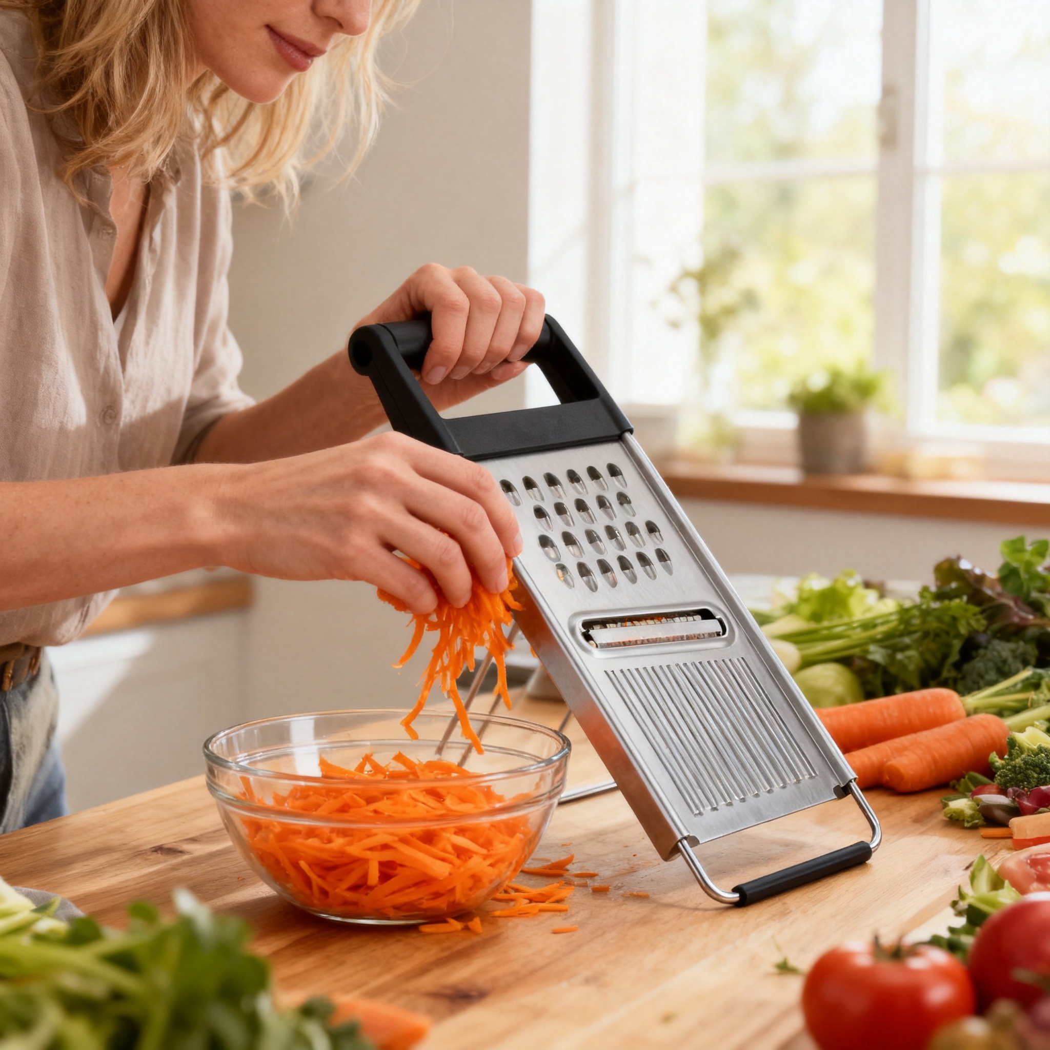 🧀 Multi-Function Stainless Steel Grater & Slicer – The Ultimate Kitchen Tool for Slicing, Shredding & Food Preparation