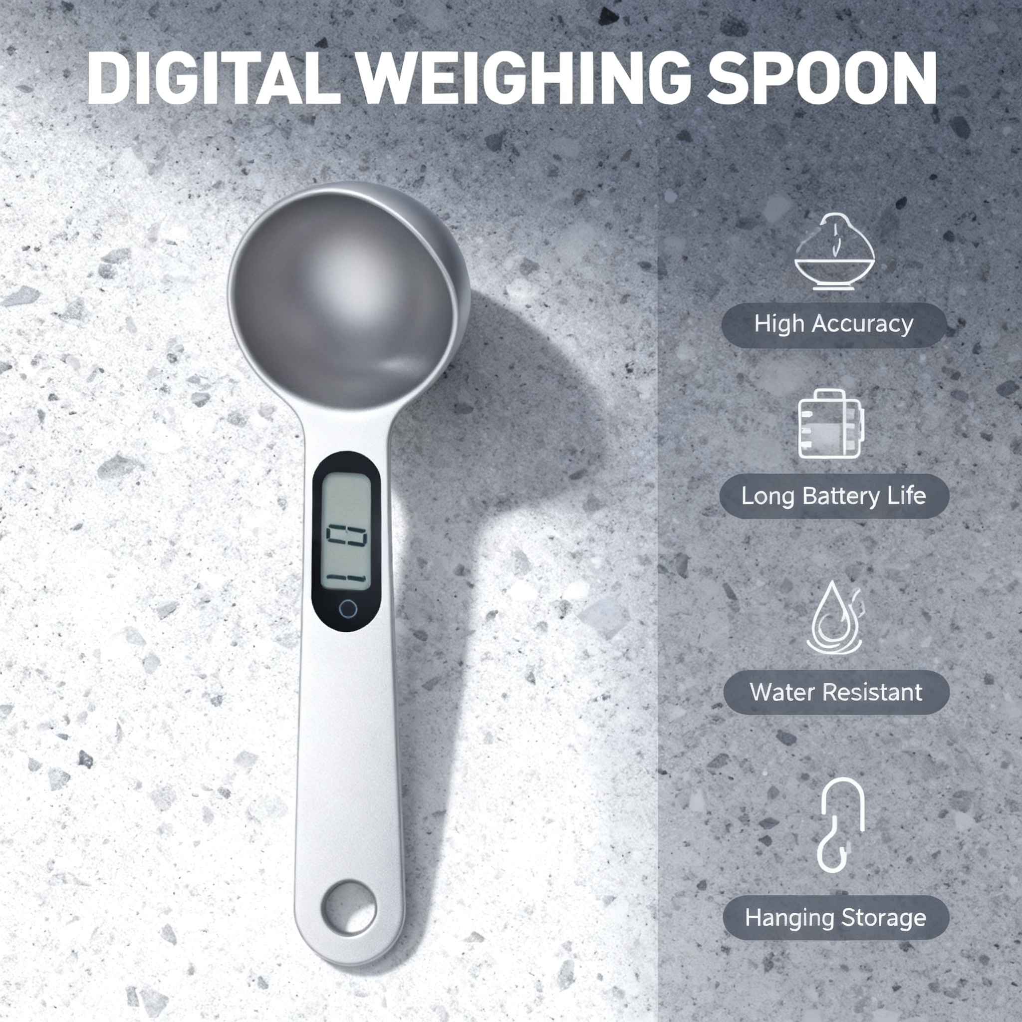 🥄 Smart Digital Measuring Spoon – Precise Measurements for Easier Cooking & Baking