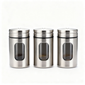 ✨ Stainless Steel Spice Jar Set – Keep Your Kitchen Organized & Your Ingredients Fresh 🧂