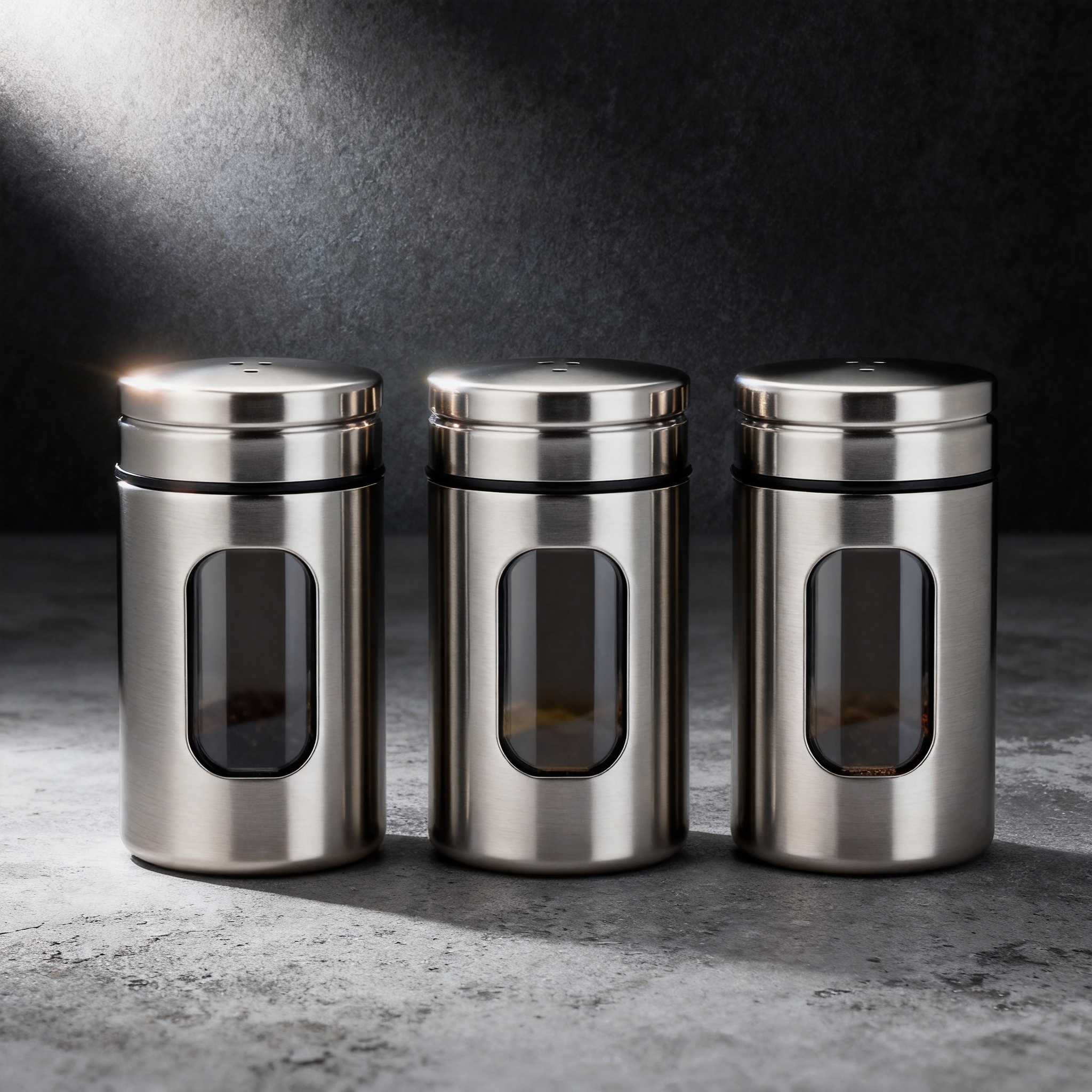 ✨ Stainless Steel Spice Jar Set – Keep Your Kitchen Organized & Your Ingredients Fresh 🧂